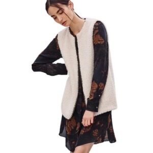 Wilfred Cream Chatou Sherpa Vest (XS)
